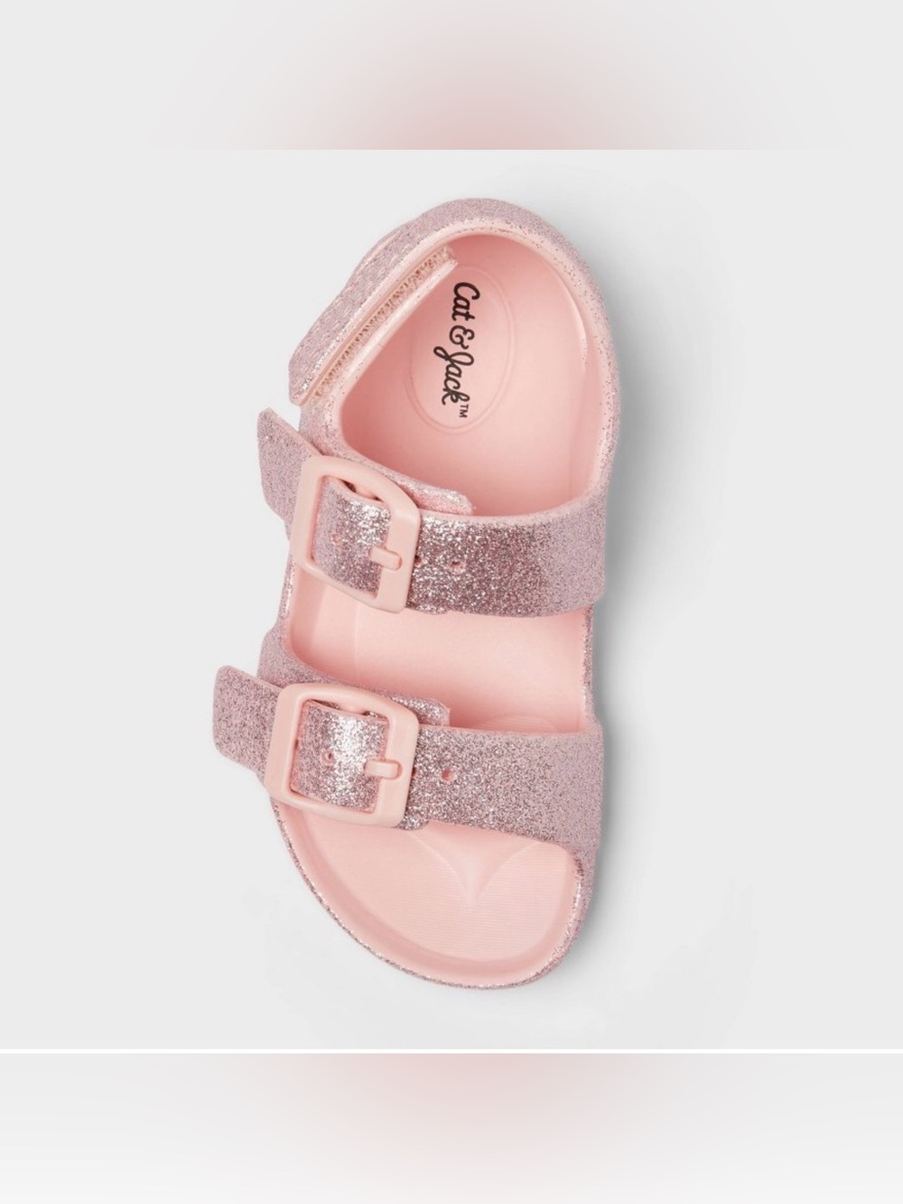 Cat & Jack Toddler Pink Glitter Buckle  Sz 5 Toddler